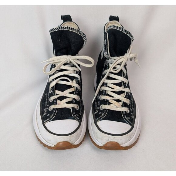 CONVERSE Chuck Taylor ALL STAR Run Star Hike High Top Platform Sneaker Black 8 - Picture 4 of 13